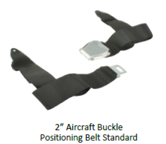 2" Aircraft Buckle Positioning Belt Standard