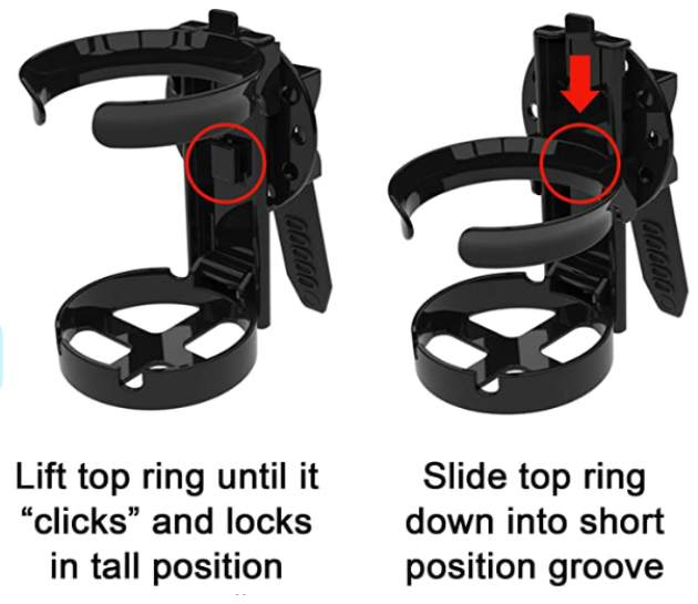 Adjustable Drink Holder for Wheelchair