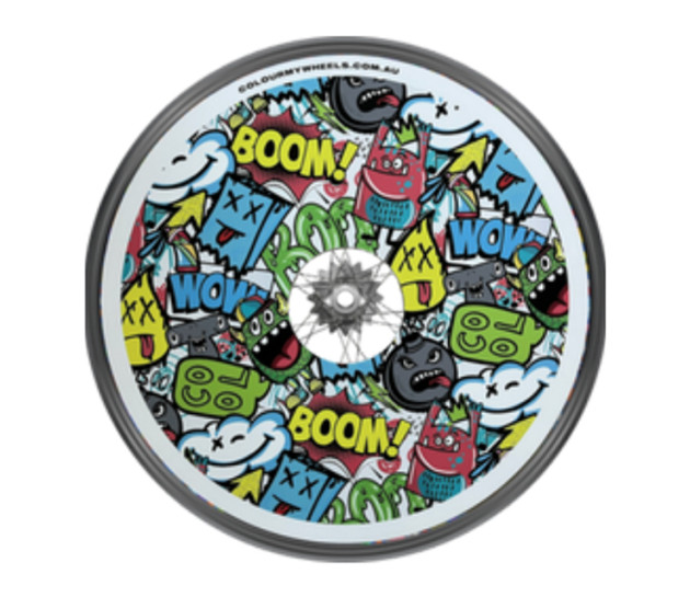 Colour My Wheels Spoke Guards – Boom!