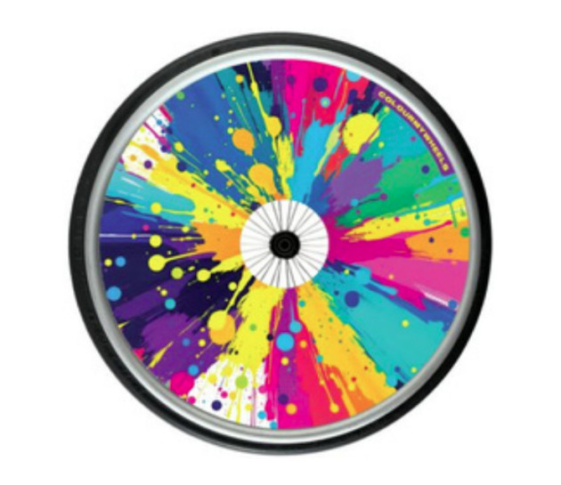 Colour My Wheels Spoke Guards – Paint Splat 01