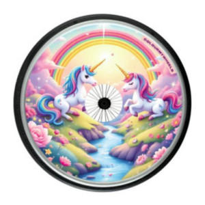 Colour My Wheels Spoke Guards – Rainbow Unicorns