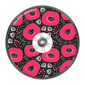 Colour My Wheels Spoke Guards – Red Poppies