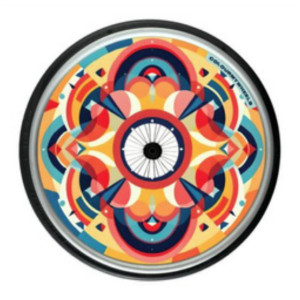 Colour My Wheels Spoke Guards – Retro Mandala