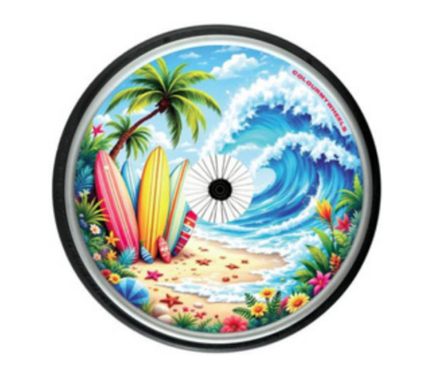 Colour My Wheels Spoke Guards – Surf's Up