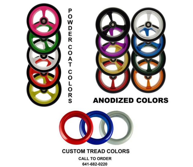 FROG LEGS  Aluminum Wide Softroll Caster - EACH